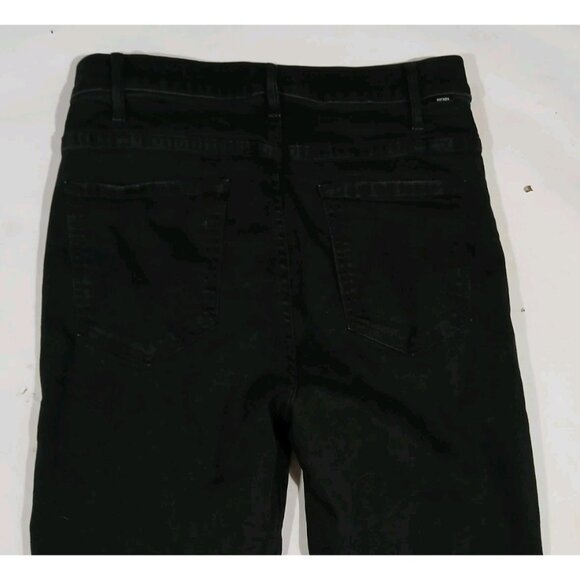 Mother The Hustler Ankle Jeans Size 31 Not Guilty Black High Rise Cotton - Picture 10 of 11
